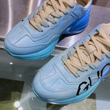 Gucci neutral cream luxury sneakers view 9 streetwear statement look