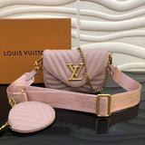 Side profile of signature polished women's handbag – women's premium purse