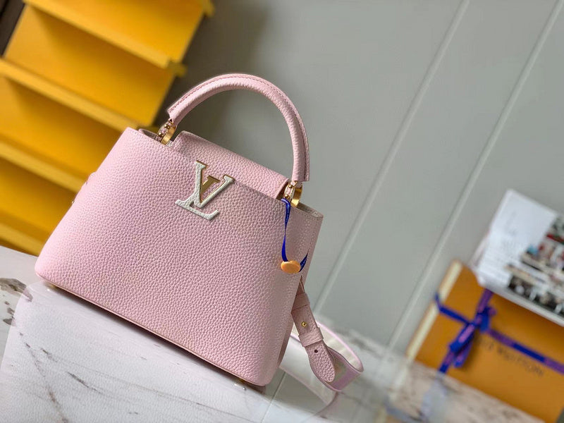 Side profile of modern statement women's handbag – women's luxury handbag