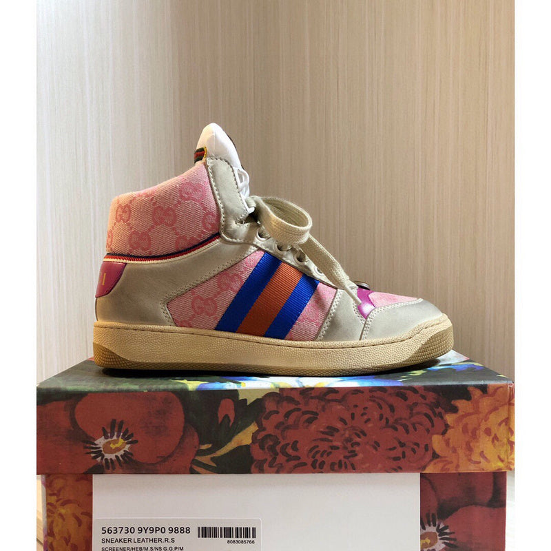 Gucci clean off-white luxury sneakers view 5 chunky sole construction