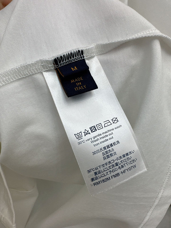 Back view of Louis Vuitton cotton t-shirt with streetwear-inspired cut