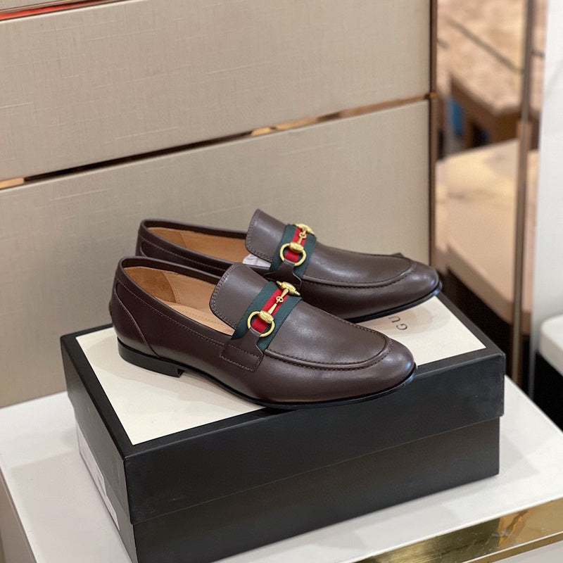 Gucci two-tone luxury sneakers view 8 signature lace-up style