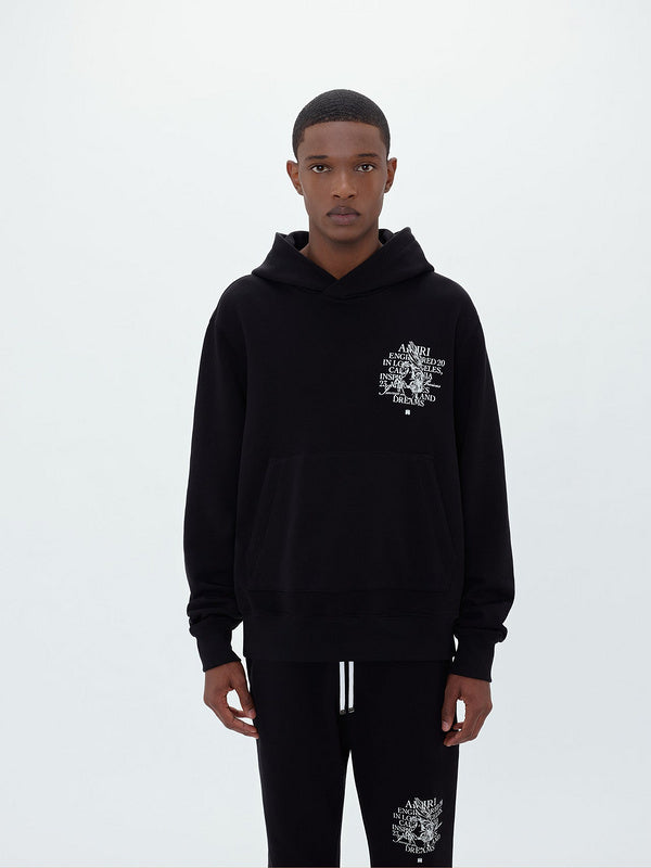 Amiri luxury hoodie detail shot
