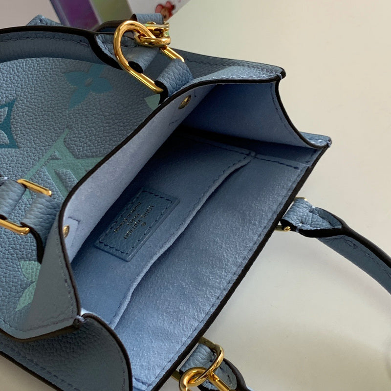 Front view of classic statement women's handbag – women's designer-style accessory