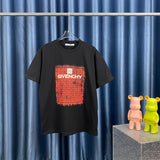 Front view of Givenchy luxury clothing with monogram-inspired silhouette