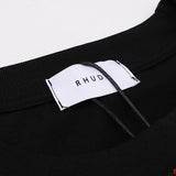 Side profile of Rhude luxury clothing with everyday silhouette