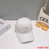 Close-up detail view of Louis Vuitton unisex cap