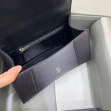 Structured Faux Leather Handbag - Polished Finish | Women's Everyday Carry Handbag #537 - alternate angle view (image 8) of designer-inspired handbag
