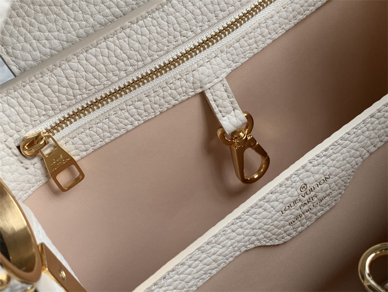  Sleek structured bag carried on shoulder 16