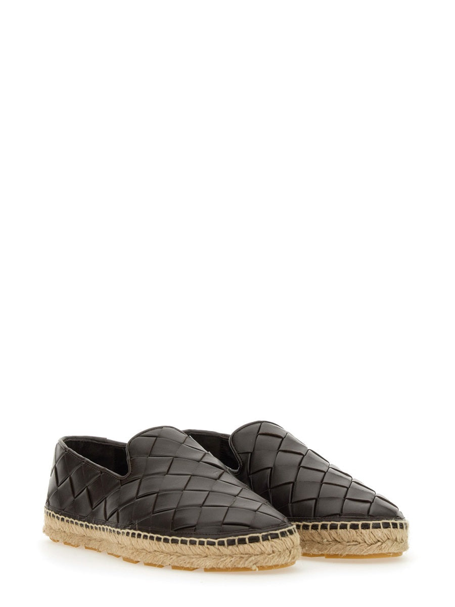 Bottega Veneta flats luxury designer piece front view