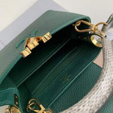 Front view of structured everyday-luxe women's handbag – women's statement bag