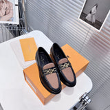 Louis Vuitton Burgundy Classic Ballet Flats - Front View