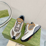 Gucci neutral cream luxury sneakers view 7 minimalist modern build