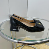 Miu Miu luxury shoes detail shot