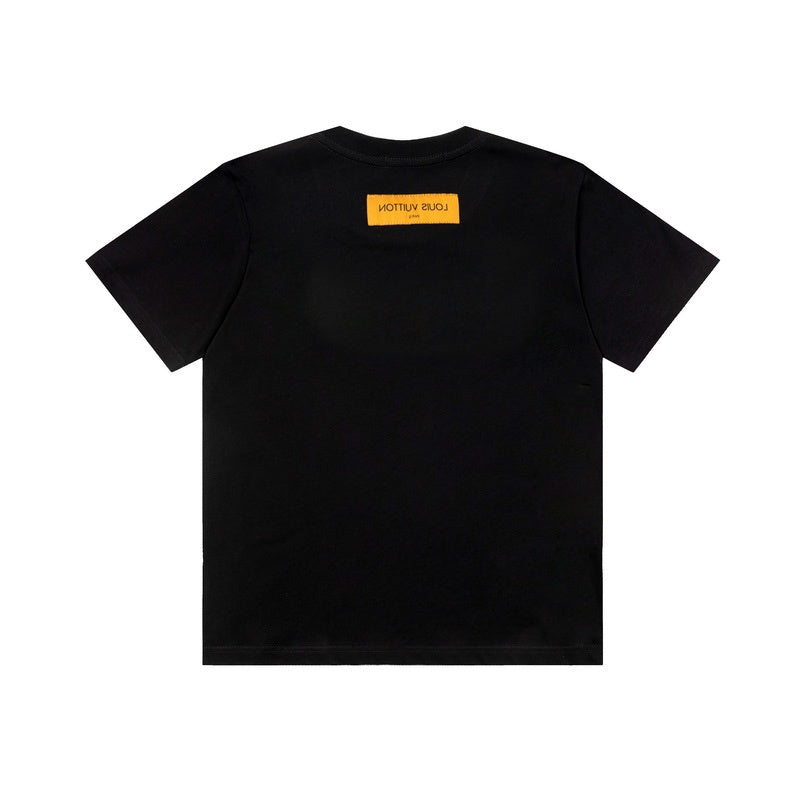 Back view of Louis Vuitton cotton t-shirt with logo-detail design