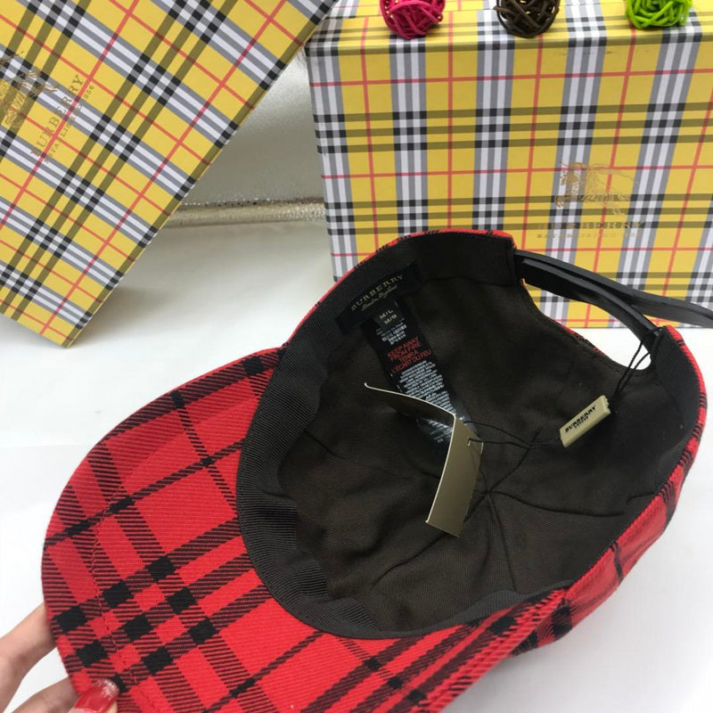 Front view of Burberry unisex cap
