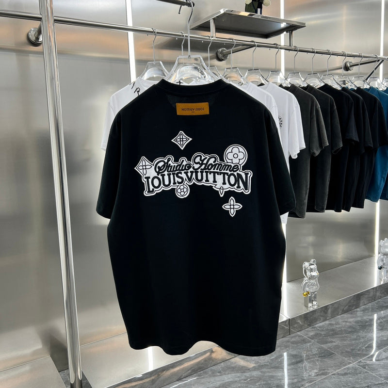 Back view of Louis Vuitton cotton t-shirt with relaxed-fit cut