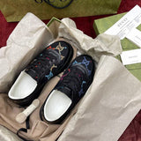Gucci sneakers detailed view showing premium designer craftsmanship
