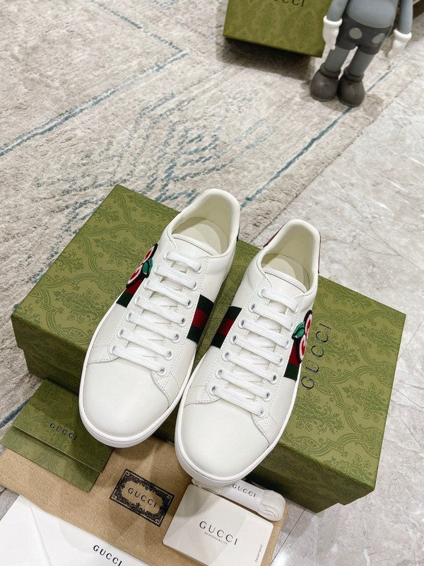 Gucci bold contrast luxury sneakers view 9 sleek tonal finish