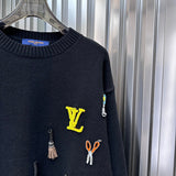 Full styled look of Louis Vuitton luxury clothing with streetwear-inspired cut