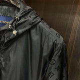 Front view of Louis Vuitton luxury clothing with runway-inspired design