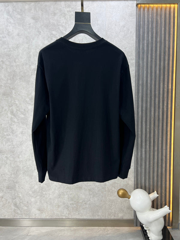 Side profile of Louis Vuitton luxury clothing with monogram-inspired silhouette
