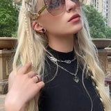 Front view of Louis Vuitton unisex sunglasses