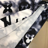 Back view of Louis Vuitton cotton t-shirt with label-forward styling