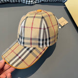 Angled view of Burberry unisex cap
