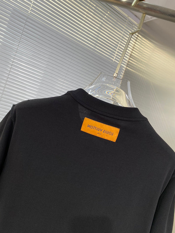 Side profile of Louis Vuitton cotton t-shirt with streetwear-inspired cut