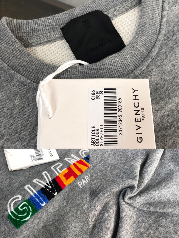 Flat lay presentation of Givenchy luxury clothing with relaxed-fit cut