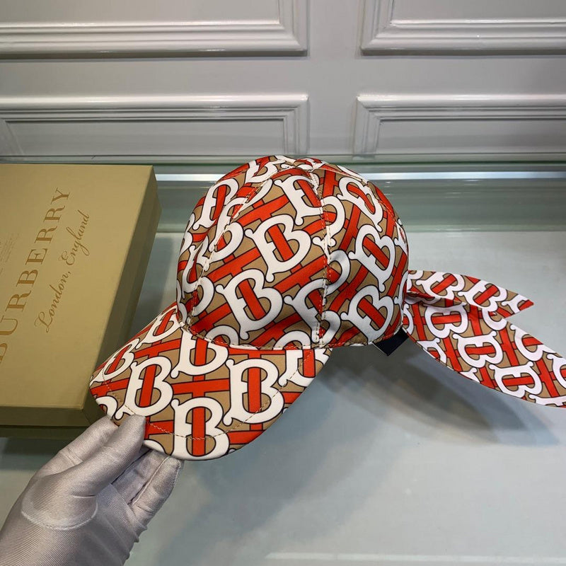 Front view of Burberry unisex cap
