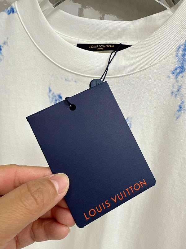 Front view of Louis Vuitton cotton t-shirt with streetwear-inspired cut