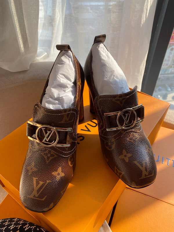 Louis Vuitton luxury shoes close-up — premium authentic designer style