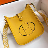 Side view of balanced structured handbag