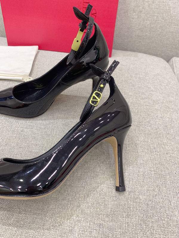 Close-up of Valentino Garavani shoes craftsmanship