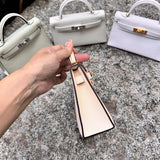 Close-up detail of sophisticated bag design