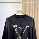 Close-up detail shot of Louis Vuitton luxury clothing with everyday silhouette