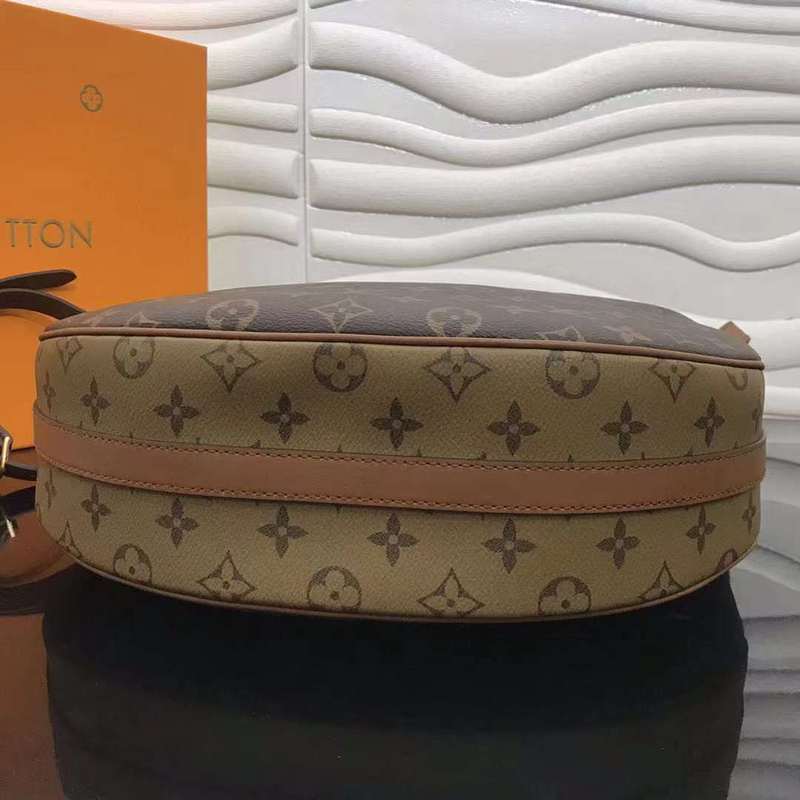 Back view of modern signature women's handbag – women's designer-style accessory