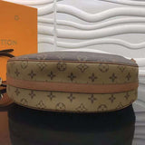 Back view of modern signature women's handbag – women's designer-style accessory