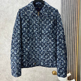 Front view of Louis Vuitton luxury clothing with runway-inspired design