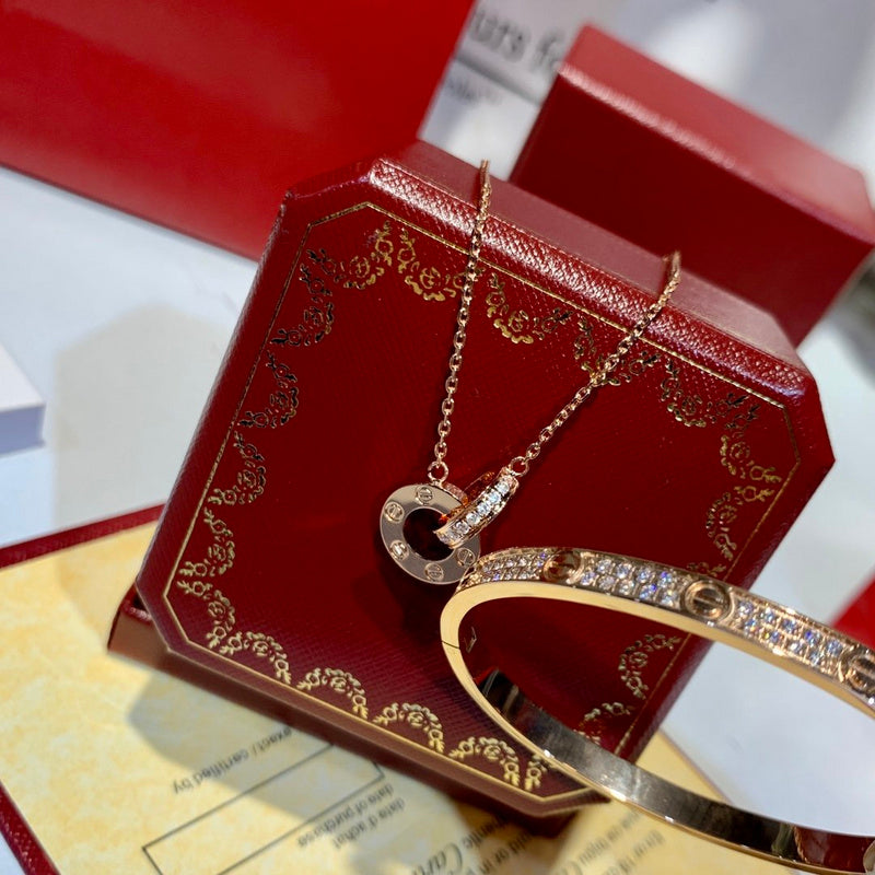 Front view of Cartier unisex jewelry piece