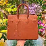 Side view of minimalist structured handbag