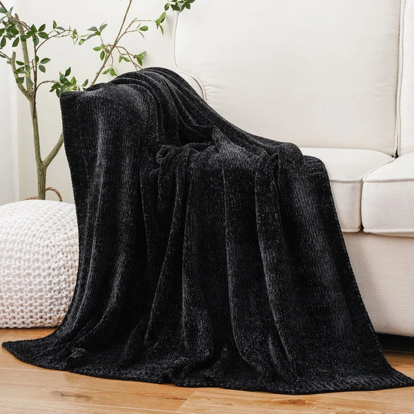 Black Chenille Throws for Couch