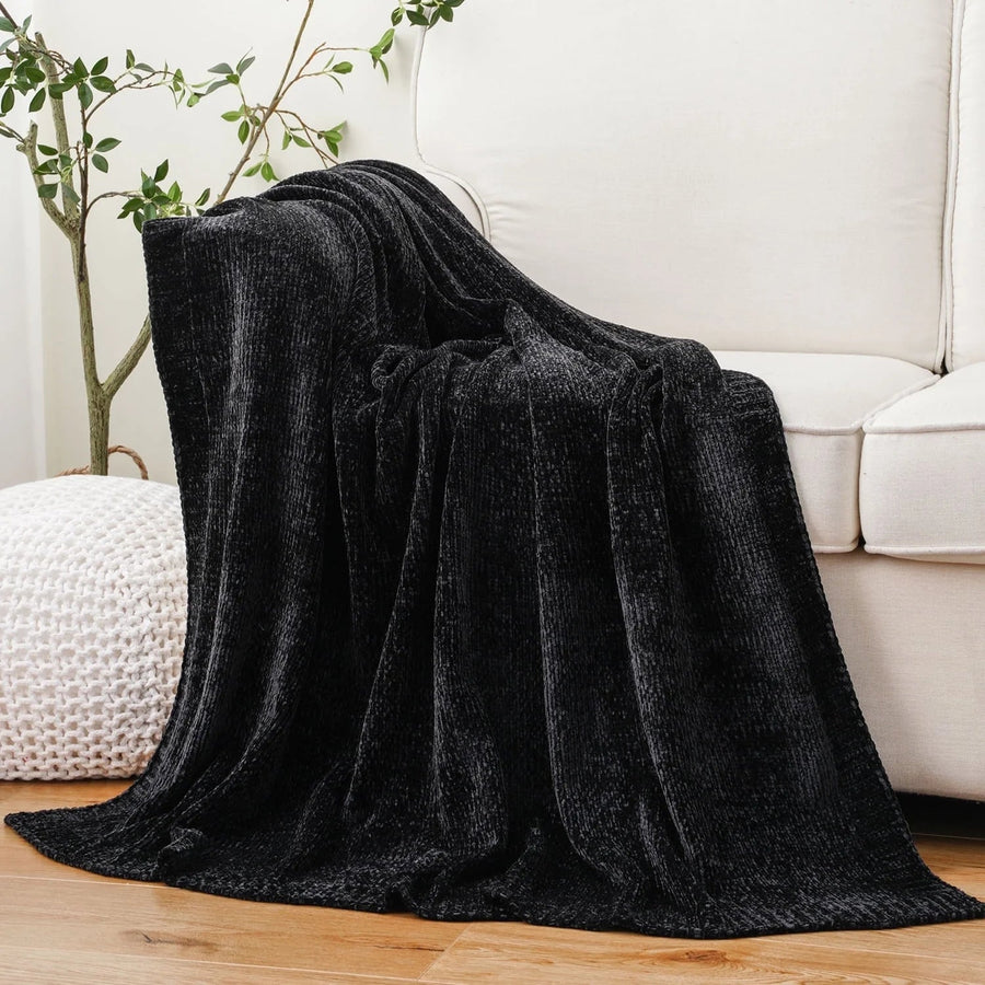 Black Chenille Throws for Couch