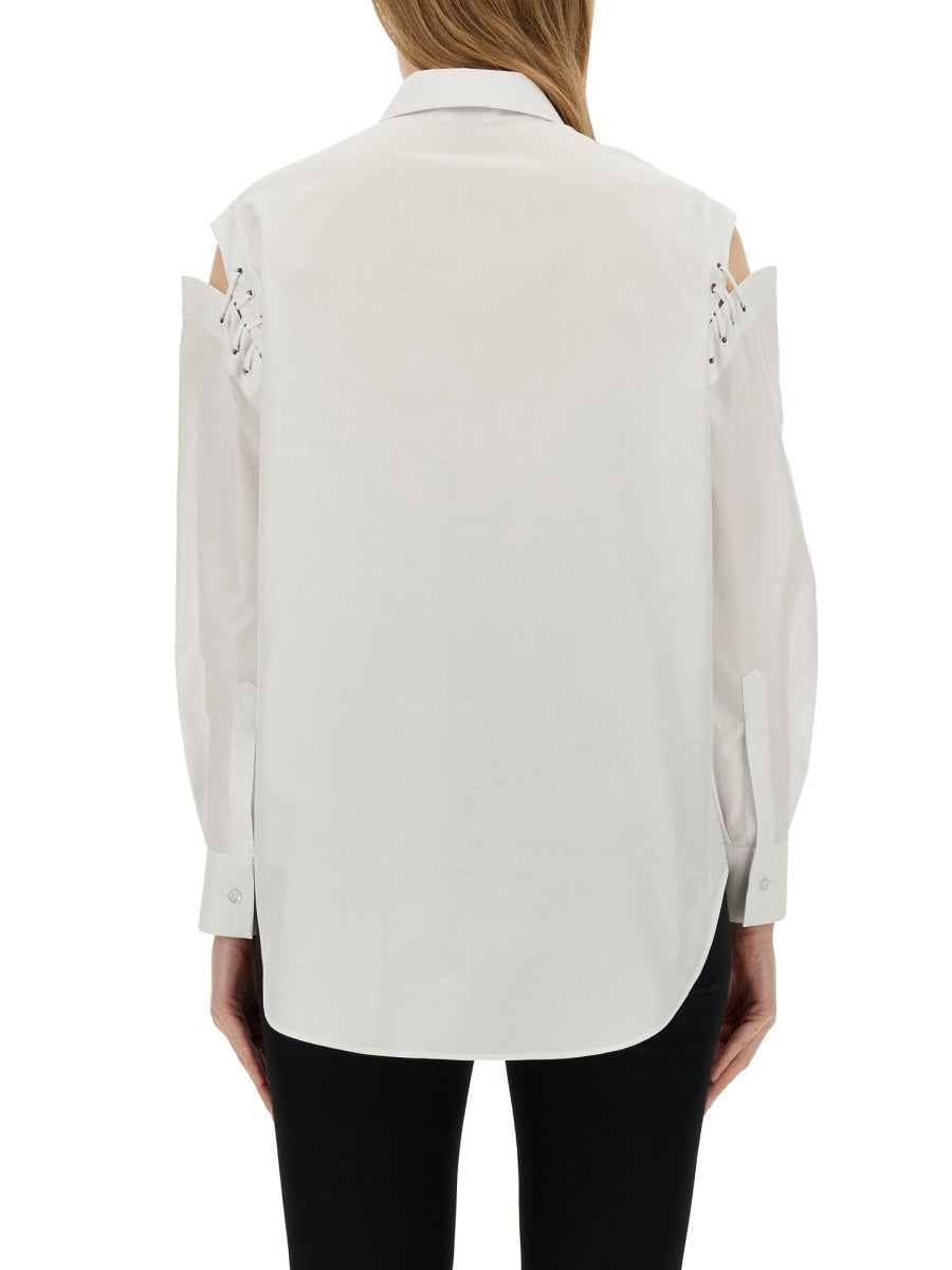 Alexander McQueen tee shirts side profile designer luxury fashion
