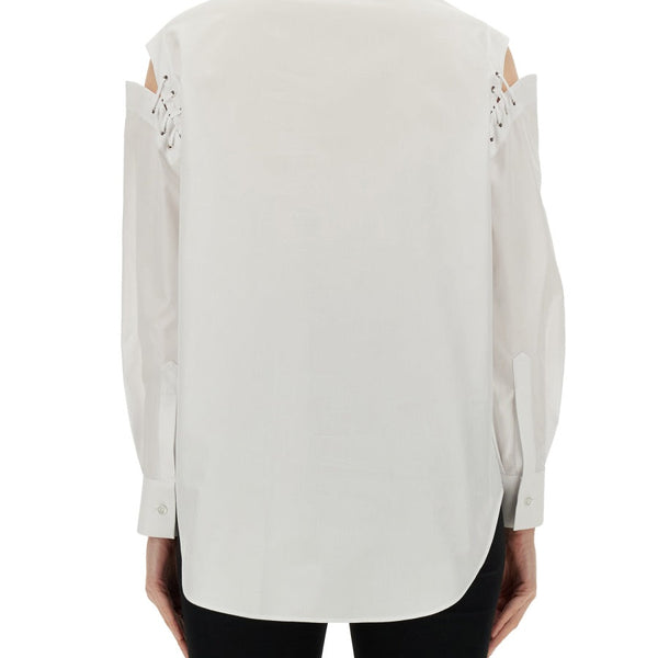 Alexander McQueen Tops? Alexander Mcqueen Women Cocoon Shirt With Cut-Out Details Premium Designer Casual Top
