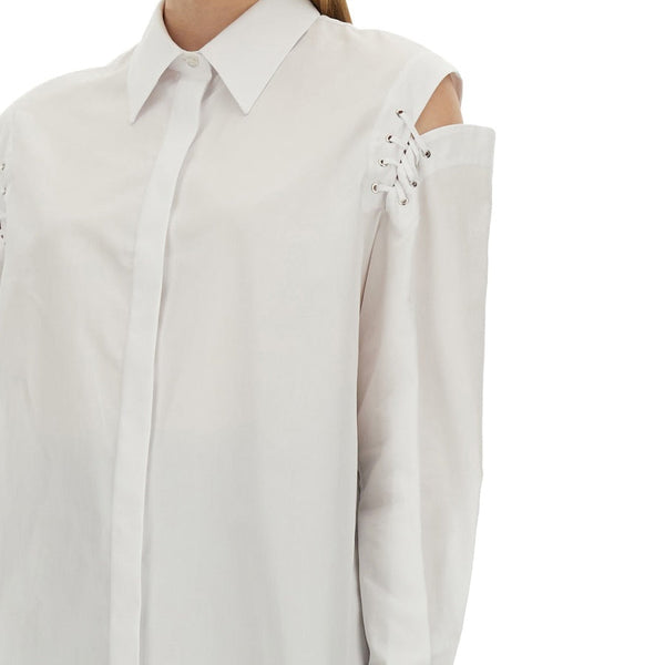 Alexander McQueen Tops? Alexander Mcqueen Women Cocoon Shirt With Cut-Out Details Premium Designer Casual Top
