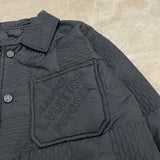 Back view of Louis Vuitton luxury clothing with everyday silhouette