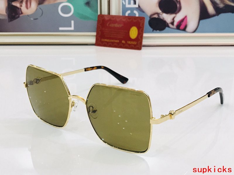 Angled view of Cartier unisex sunglasses